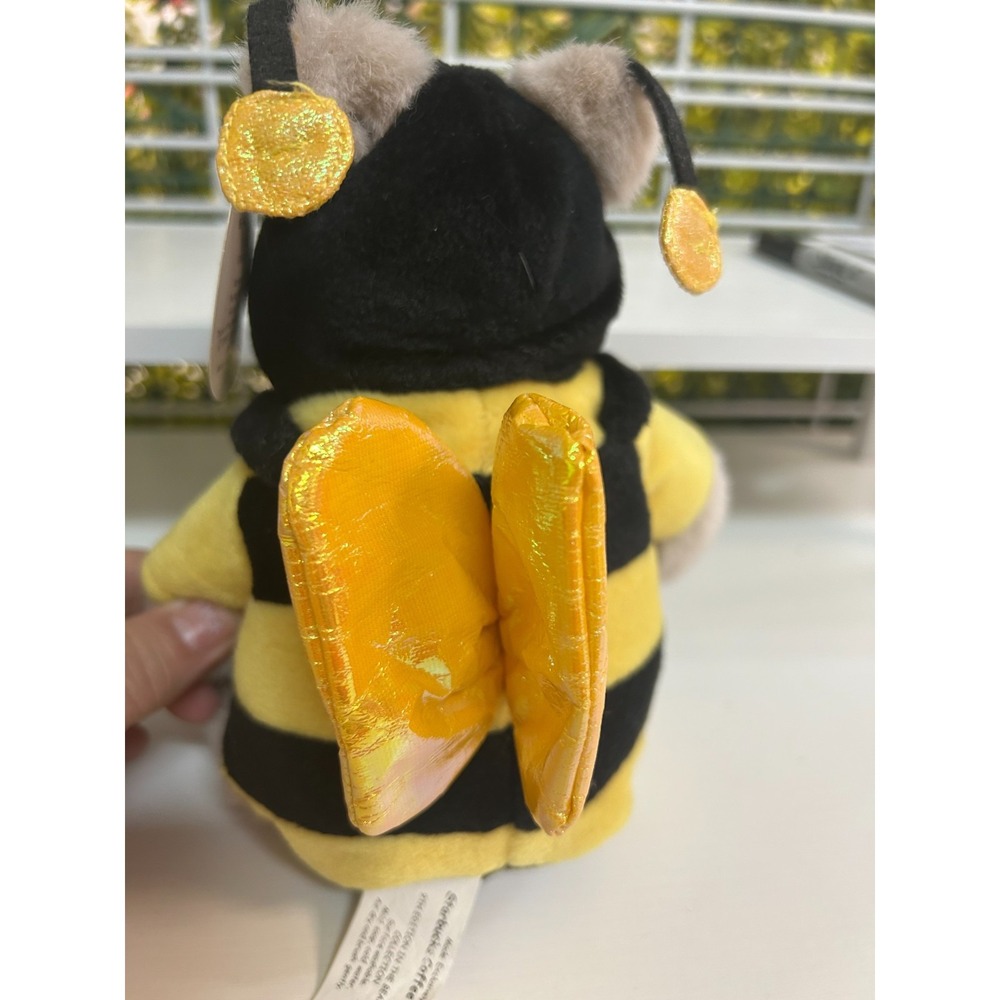 Vintage Starbucks Bearista Valentine Plush Bear As Be Mine Bumble Bee With Tag - Picture 4 of 6